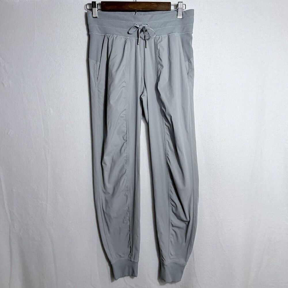 Lululemon Dark Chrome Gray Mid-Rise Dance Studio Jogger Pants Women's Size 4